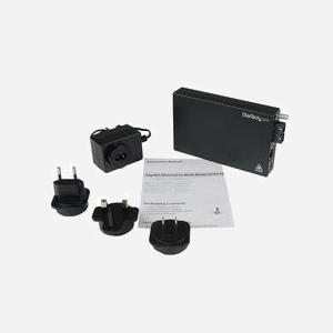 StarTech.com Convertisseur Gigabit Ethernet vers Fibre Multimode SC, 1000Base-SX, 550m, 2000Mb/s, 850nm, MDI/MDI-X Auto, Alimentation Externe - Miniature 5