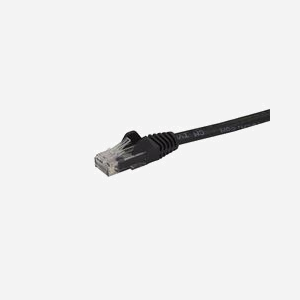 StarTech.com Câble Cat6 UTP 50cm Noir - Cordon Ethernet RJ45 Anti-Accroc - 24 AWG Cuivre - Gigabit Ethernet 1000Base-T(X) - PoE - Contacts Or 50µ - Miniature 2