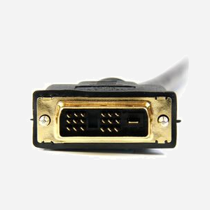 StarTech.com HDDVIMM1M : Câble HDMI vers DVI-D Mâle/Mâle 1m, contacts Or, noir, compatible HDMI et DVI-D, résolution vidéo numérique - Miniature 3