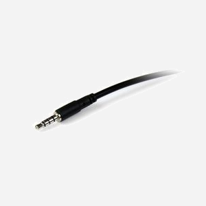 StarTech.com MUHSMF2M : Câble d'Extension Audio TRRS 3.5mm Mâle/Femelle 4 positions, 2m, Contacts Nickel, PVC Noir - Miniature 2