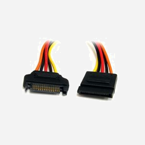 StarTech.com Câble d'Extension Alimentation SATA 15 Broches SATAPOWEXT12 - 30cm, Connecteurs Mâle/Femelle, AWG 18, RoHS, CE, REACH - Miniature 1