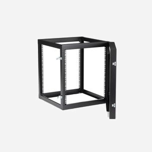 StarTech.com Rack Mural Réseau 12U 4 Montants Charnières 19" Profondeur 50.7cm Acier Noir Charge 63.4kg EIA-310-D RoHS CE UL TAA RK1219WALLOH - Miniature 4