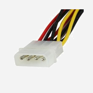 StarTech.com Câble Répartiteur Alimentation LP4 vers 2x SATA 15 Pin (Femelle) Angle Droit, Verrouillage - 30cm, Molex (Mâle), RoHS, CE, REACH - Miniature 2
