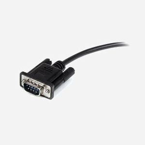 StarTech.com Câble Série DB9 RS232 M/F 3m Noir - MXT1003MBK : Connecteurs DB9 Mâle/Femelle, Blindage Mylar, AWG28, PVC, Contacts Nickel - CE/REACH/RoHS - Miniature 3