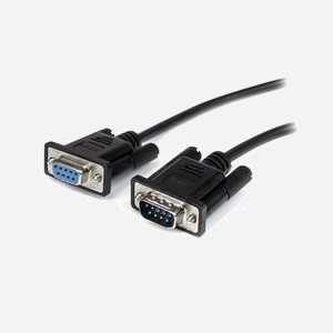 StarTech.com Câble Série DB9 RS232 M/F 3m Noir - MXT1003MBK : Connecteurs DB9 Mâle/Femelle, Blindage Mylar, AWG28, PVC, Contacts Nickel - CE/REACH/RoHS