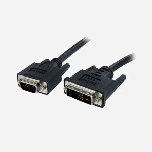 StarTech.com Câble DVI-A vers VGA Mâle/Mâle 2m - Connecteur DVI-A vers Connecteur VGA (D-Sub) Noir - Contacts Nickel, Conforme RoHS - DVIVGAMM2M