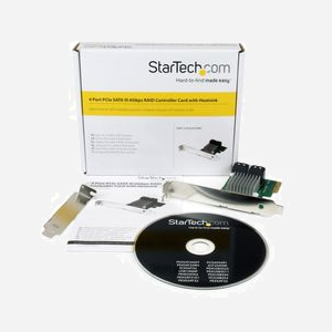 StarTech.com Carte Contrôleur RAID PCIe 2.0 SATA III 6Gbps 4 ports HyperDuo (Marvell 88SE9230), RAID 0/1/10, Support SSD, Windows/macOS/Linux - Miniature 5