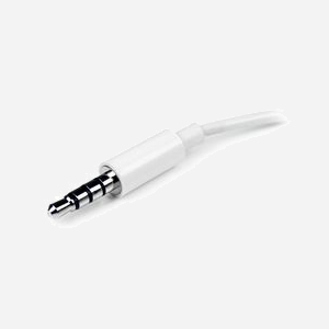 StarTech.com Adaptateur Audio MUYHSMFFADW : Mini-Jack 3.5mm Mâle vers 2x 3.5mm Femelle, Câble 0.15m, Contacts Nickel, PVC Blanc - Miniature 4