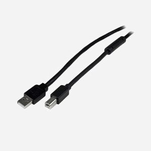 StarTech.com Câble Actif USB 2.0 A vers B, 20m, M/M, Noir, 480 Mbit/s, AWG 24, Blindage Aluminium Mylar, USB2HAB65AC - Miniature 1