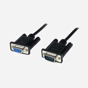 StarTech.com Câble Null Modem Croisé Série RS232 DB9 2m Noir, Connecteurs DB9 Mâle/Femelle, AWG 28, Certifié CE/RoHS, SCNM9FM2MBK