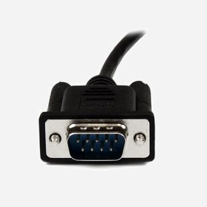 StarTech.com Câble Null Modem Croisé Série RS232 DB9 2m Noir, Connecteurs DB9 Mâle/Femelle, AWG 28, Certifié CE/RoHS, SCNM9FM2MBK - Miniature 5