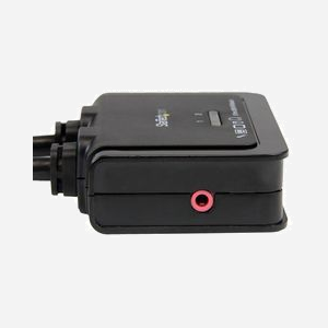 StarTech.com Commutateur KVM 2 Ports USB/HDMI SV211HDUA : 2x PC vers 1x écran HDMI (1920x1200), Audio 3.5mm, USB, Câbles intégrés 0.85m, Alimentation USB, Compatible Windows/macOS - Miniature 5
