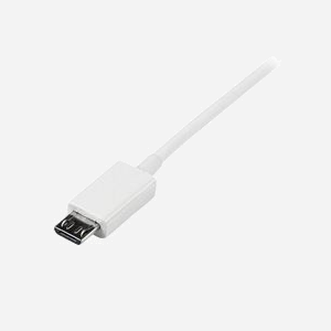 StarTech.com Câble USB 2.0 A vers Micro-B 50cm Blanc - USBPAUB50CMW - Mâle/Mâle - 480 Mbit/s - Contacts Nickel - RoHS - Miniature 3