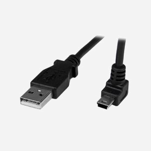 StarTech.com Câble USB 2.0 A vers Mini-USB B 1m, Angle 90° vers le haut, 480 Mbit/s, Connecteurs mâles nickelés, PVC, RoHS, Noir - Miniature 1