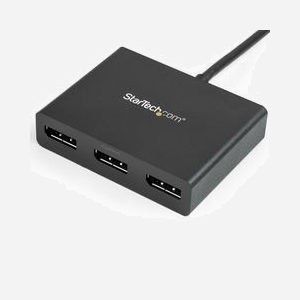 StarTech.com Hub MST Mini DisplayPort vers 3x DisplayPort - Résolution jusqu'à 3840x2160 - Compatible Windows - MSTMDP123DP - Miniature 3