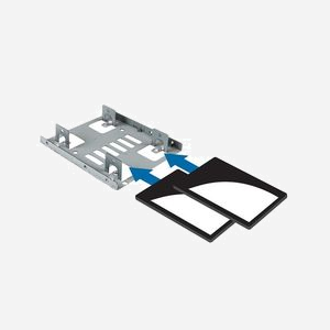 StarTech.com BRACKET25X2 - Kit de Montage Double pour 2x HDD/SSD 2.5" SATA dans Baie 3.5" Acier - Compatible RoHS, REACH, CE, TAA - Câbles SATA Inclus - Miniature 5