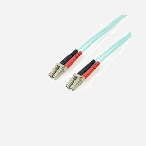 StarTech.com Câble Fibre Optique OM3 3m LC/UPC à LC/UPC 50/125µm Duplex LSZH pour Réseaux 100G LOMMF/VCSEL Perte <0.3dB - Miniature 1