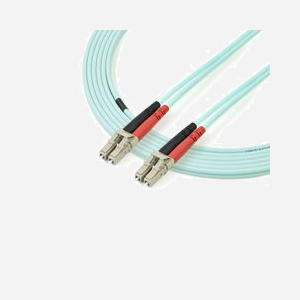 StarTech.com Câble Fibre Optique OM3 3m LC/UPC à LC/UPC 50/125µm Duplex LSZH pour Réseaux 100G LOMMF/VCSEL Perte <0.3dB - Miniature 3
