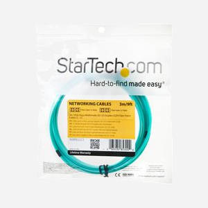 StarTech.com Câble Fibre Optique OM3 3m LC/UPC à LC/UPC 50/125µm Duplex LSZH pour Réseaux 100G LOMMF/VCSEL Perte <0.3dB - Miniature 4