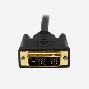 StarTech.com Câble HDMI vers DVI-D M/M 1.5m, Connecteurs plaqués or, AWG 28, PVC noir, Résolution vidéo maximale : 1920x1200, RoHS - Miniature 5