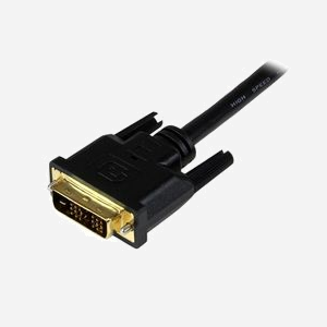 StarTech.com Câble HDMI vers DVI-D M/M 1.5m, Connecteurs plaqués or, AWG 28, PVC noir, Résolution vidéo maximale : 1920x1200, RoHS - Miniature 4