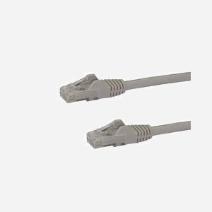Câble réseau StarTech.com Cat6 UTP 3m, RJ45 M/M, Gris, Anti-accroc, Gigabit Ethernet 1000Base-T(X), Conducteur cuivre, PoE, AWG24