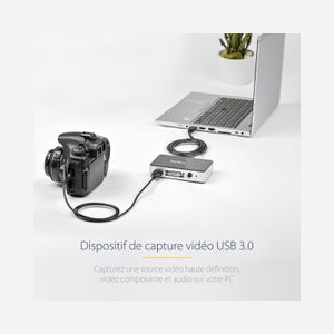 StarTech.com USB3HDCAP - Boîtier d'Acquisition Vidéo USB 3.0, Capture 1080p 60fps HDMI/DVI/VGA/Composante, Encodage H.264, Compatible Windows - Miniature 5