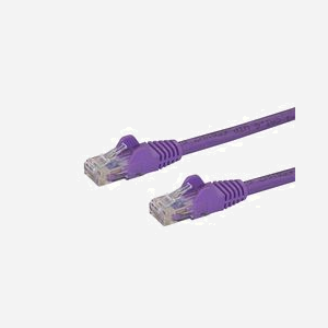 StarTech.com Câble Cat6 UTP 2m Violet - RJ45 M/M, Gigabit Ethernet, 1000 Mbit/s, 650 MHz, PoE, Contacts Or, Anti-accroc, AWG24 Cuivre
