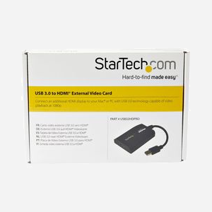 StarTech.com Adaptateur USB 3.0 vers HDMI USB32HDPRO, Résolution 1920x1200, 512Mo DDR2, Chipset DisplayLink DL-3500, Compatible Windows/macOS/Linux - Miniature 4