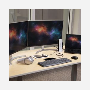 StarTech.com USB 3.0 Dock Double DVI 2048x1152, 5x USB 3.0 (2 ports chargement BC 1.2), GbE, Audio 3.5mm, Adaptateurs DVI vers HDMI/VGA, Windows/macOS - Miniature 5