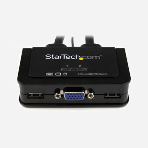 StarTech.com SV211USB Switch KVM 2 Ports VGA USB 2048x1536 avec Câbles Intégrés 0.85m, Contrôle par Bouton Déporté et Compatibilité Windows/macOS - Miniature 2