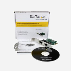 StarTech.com ST1000SPEXD4 Carte réseau PCIe Gigabit Ethernet 2 ports RJ45, Realtek RTL8111E, IEEE 802.3/u/ab, Jumbo Frames 9K, VLAN, WoL, Windows/macOS/Linux - Miniature 5