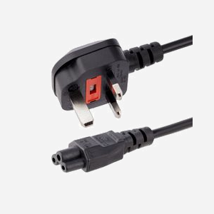 StarTech.com Cordon Alimentation GB BS1363 vers C5 2m - 2.5A 250V 18AWG - Connecteur Type G Mâle vers Coupleur C5 Femelle - PVC Noir - RoHS - Miniature 1