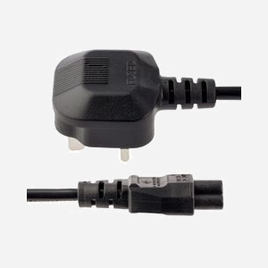 StarTech.com Cordon Alimentation GB BS1363 vers C5 2m - 2.5A 250V 18AWG - Connecteur Type G Mâle vers Coupleur C5 Femelle - PVC Noir - RoHS - Miniature 3