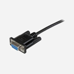 StarTech.com Câble Null Modem Série DB9 RS232 2m, DB9 Femelle/Femelle, Noir, Blindé, AWG28, PVC - SCNM9FF2MBK - Miniature 2