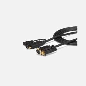 StarTech.com Câble Adaptateur HDMI vers VGA 1.9m (HD2VGAMM6) Actif 1920x1200/1080p M/M Chipset Chrontel-7101A Alimentation USB Optionnelle