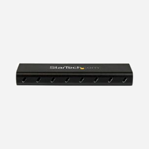 StarTech.com Boîtier Externe M.2 SATA vers USB 3.0 - USB 3.2 Gen 1 (5Gbps) - Clé B & B+M - Aluminium Noir - Pour SSD M.2 30/42/60/80mm - UASP - Miniature 5
