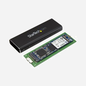 StarTech.com Boîtier Externe M.2 SATA vers USB 3.0 - USB 3.2 Gen 1 (5Gbps) - Clé B & B+M - Aluminium Noir - Pour SSD M.2 30/42/60/80mm - UASP - Miniature 2