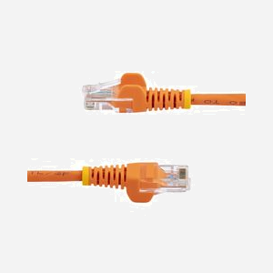 StarTech.com Câble Réseau Cat5e UTP 3m RJ45 M/M Orange - 24 AWG, 350 MHz, Contacts Or, PVC CMG, Anti-Accroc - 45PAT3MOR - Miniature 3