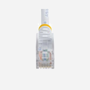 StarTech.com Câble Cat5e UTP 3m RJ45 M/M Blanc - Cordon Ethernet anti-accroc, Cuivre 24 AWG, PoE, 10/100Base-T(X), 100 Mbit/s, 350 MHz - Miniature 4