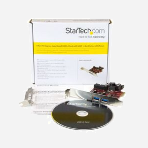 Carte Contrôleur StarTech.com PEXUSB3S2EI PCIe vers 2x USB 3.2 Gen 1 Externes + 2x Internes, Alimentation SATA, Chipset Renesas/NEC µPD720201 - Miniature 5