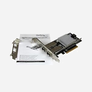 StarTech.com Carte Réseau Fibre Optique 10GbE, 2 Ports SFP+, PCIe 2.0, Chipset Intel 82599, Jumbo Frame 15K, Support VLAN, Windows/Linux/Serveur - Miniature 5