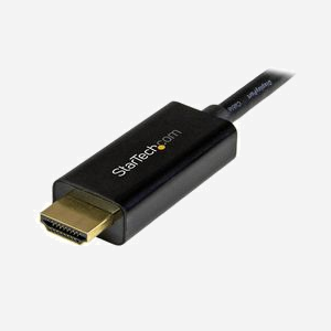 Câble adaptateur StarTech.com Mini DisplayPort vers HDMI 2m, M/M, 4K UHD (3840x2160) 30Hz, DisplayPort 1.2, HDMI 1.4, HDCP & DPCP, Noir - Miniature 4