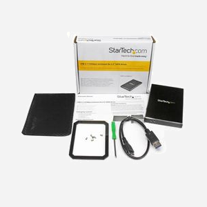 StarTech.com Boîtier Externe USB 3.1 Gen 2 pour HDD/SSD SATA 2.5" (9.5mm) USB Micro-B - Aluminium Noir - UASP - Chipset ASMedia ASM1351 - 10Gbps - Miniature 5