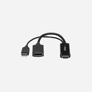 StarTech.com HD2DP Adaptateur HDMI vers DisplayPort 4K UHD (3840x2160) 30Hz Actif, Alimentation USB, Chipset MegaChips STDP2600, HDCP, Noir - Miniature 5