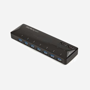 StarTech.com Hub USB 3.2 Gen 1 (5Gbps) à 7 Ports Type-A + 2 Ports de Charge 2.4A (ST93007U2C) - Chipset VLI VL812 - Noir