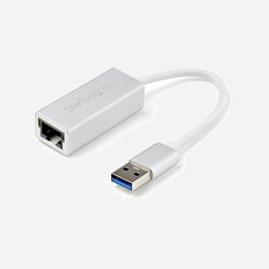 StarTech.com USB31000SA : Adaptateur réseau USB 3.0 vers Gigabit Ethernet RJ45, chipset Realtek RTL8153, support Jumbo Frames 9000, boîtier aluminium argent, compatible Windows/macOS/Linux/ChromeOS - Miniature 1