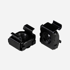 StarTech.com CABCAGENT62B : Kit de 100 écrous cages M6 en acier noir, RoHS, pour montage en rack, avec outil d'installation