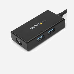 StarTech.com Adaptateur USB 3.0 vers Gigabit Ethernet + Hub 2 ports USB 3.0 (USB31000S2H) - Chipset Realtek RTL8153 - Support Jumbo Frames 9K - Miniature 3