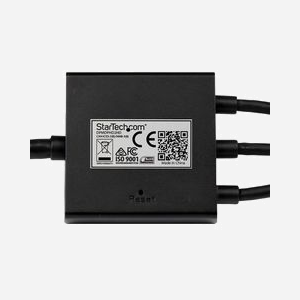 StarTech.com Câble Adaptateur 2m HDMI vers HDMI + DisplayPort/Mini DisplayPort Mâle/Mâle, Résolution 4K UHD, Alimentation USB, Noir - Miniature 5